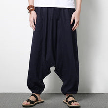 Load image into Gallery viewer, INCERUN Plus Size 5XL Men's Pants Harem Hiphop Loose Wide Pant Cotton Big Drop Crotch Joggers Dance Trousers Male Clothing
